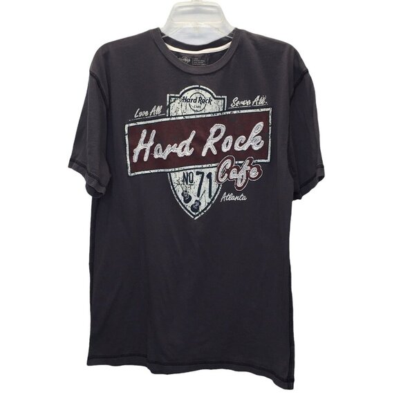 HARD ROCK CAFE T Shirt Atlanta Georgia Men Large Love All Serve All No 71 - Picture 1 of 6
